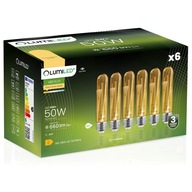 6X LED žiarovka E27 TUBA T30 6W = 50W 2200K LUMILED