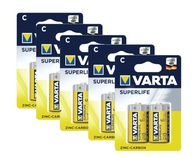 10x batérie VARTA Superlife R14 C MN 1400 E93 LR14