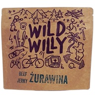 Sušené hovädzie mäso Wild Willy Cranberry príchuť 100G