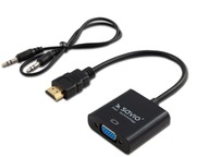 Adaptér HDMI - VGA/Jack 3,5 mm SAVIO