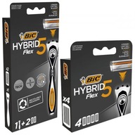 Holiaci strojček BIC Hybrid 5 Flex + 6 náplní