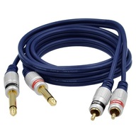 KÁBEL 2 RCA - 2x JACK 6,3mm MONO VITALCO MK50 3m