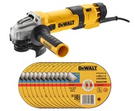 DEWALT UHLOVÁ BRÚSKA DWE4257 + DISKY 10 KS.