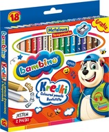 Jumbo hrubé drevené pastelky Bambino 18 farieb + tep