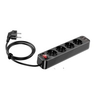 HOCO 4-zásuvková zásuvka + 2 x USB QC3.0 18W + Type C PD 20W Aura