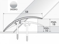 PRAH A75 58mm Strieborný 180cm