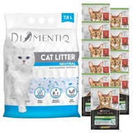 Cat Gravel Diamentiq Neutrálny silikón 7,6 l +vrecká 10x85g zadarmo