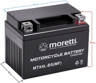 GÉLOVÁ BATÉRIA MTX4L-BS 12V MORETTI!! SKÚTER!