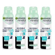 Garnier Mineral Invisible Protection Clean Cotton Antiperspirant 4x150ml