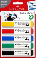 Sada fixiek na látky - Faber-Castell - 5 farieb