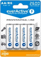 4x everActive R6 AA 2600mAh batérie