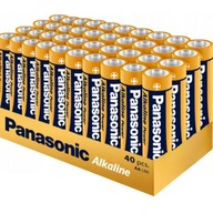 40x NAJVÝKONNEJŠIE alkalické batérie PANASONIC POWER LR6 AA 10 rokov platnosti