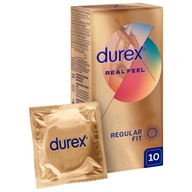 Kondómy Durex REAL FEEL, nelatexové, bez latexu, jemné, 10 ks.