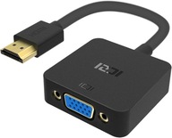 ICZI IZEC-A488 HDMI VGA adaptér čierny