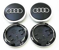 Pre Audi 69mm Black Nabenkappen Felgendeckel Alu