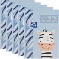 BLOK A4 20 LISTOV BIELY 120g/m2 OXFORD KIDS x5