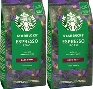 STARBUCKS Espresso Dark Roast zrnková káva 200g x2