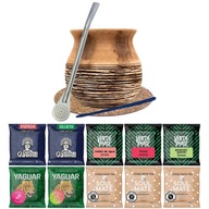 Yerba Mate tekvica a bombilla set 10x50g 500g NA ZAČAŤ