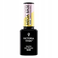 Victoria Vynn MEGA BASE Pink Hybridná stavebná báza ružová 15 ml