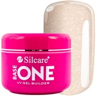 Silcare Base One Nail Building Gel UV gél Shimmer Natural Beige 50g