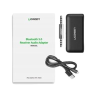 UGREEN Bluetooth 5.0 adaptér, prijímač, audio vysielač, AUX minijack 3,5 mm