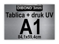 Tabuľa Sign UV tlačová tabuľa BRUSHED DIBOND 3 mm A1