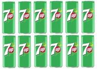 12x 330ml 7UP Originálny sýtený nápoj v plechovke