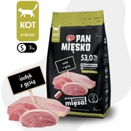 Pan Mięsko Suché krmivo pre mačky Sušené TURECKO s HUSOU Malé chrumky S 5kg