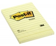 POST-IT bločky 102x152mm (1x100), žlté, lemované