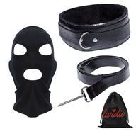 BDSM SET Obojok LEASH MASKA BONDAGE DOPLNKY