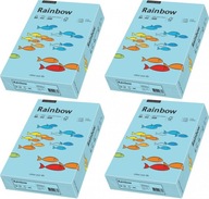 Rainbow A4 kopírovací papier 80g 500 listov modrý x4