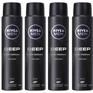 NIVEA MEN Pánsky antiperspirant Hlboký sprej 4x250ml