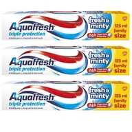 Zubná pasta AQUAFRESH Fresh and Minty 3x125ml