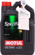 MOTUL ŠPECIFICKÝ CNG/LPG 5W40 - 5L