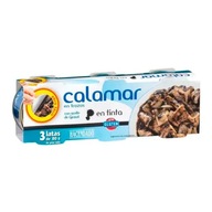 Kalamáry v atramente v slnečnicovom oleji. 3×80 g