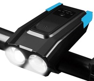 VÝKONNÁ cyklistická lampa 2 x CREE LED predná USB