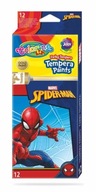 Temperové farby 12 farieb v 12 ml tubách Spiderman