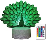 3D LED USB LAMPA NOČNÁ LAMPA pre DIEŤA