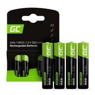 4x AAA BATÉRIE R3 950mAh ZELENÉ ČLÁNKY BATÉRIE PRE SOLARNÉ LAMPY PRSTY