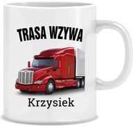 Darčekový hrnček TRUCK ROUTE IS CALLING + akékoľvek meno