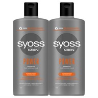 Syoss MEN Power šampón na vlasy 2v1 2ks x 440ml