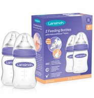 LANSINOH SET FĽAŠI 2 x 160ml + cumlíky