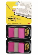 Indexovacie Post-it záložky 25x43mm 2x50ks ružové