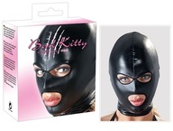 Čierna maska ​​s otvormi pre oči a ústa Bad Kitty