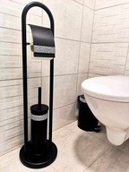BLACK PYRITE glamour kúpeľňový stojan s kefou