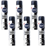 NIVEA MEN Black White pánsky antiperspirant 6x200ml