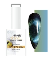 CAT EYE HYBRID NAIL LAK zelený s magnetickými časticami EverShine 15ml