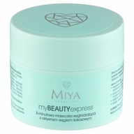 Miya myBEAUTYexpress vyhladzujúca maska ​​s aktívnym kokosovým uhlím 50 g