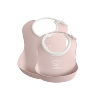 BABYBJORN - súprava podbradníkov malý/veľký Powder Pink