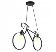 STROPNÉ LAMPY LUSTRE BIKE 68x43 CM ČIERNA